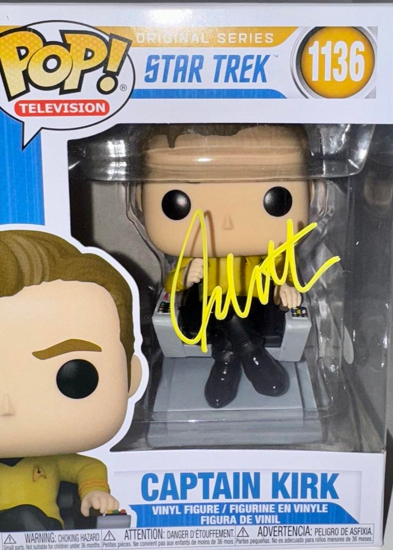 William Shatner Signed Funko Pop #1136 "Captain Kirk" (Star Trek) - JSA COA #01